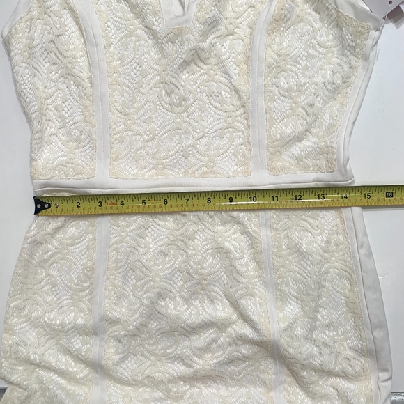 Just Fab Cream Paneled Dress - Picture 5 of 7